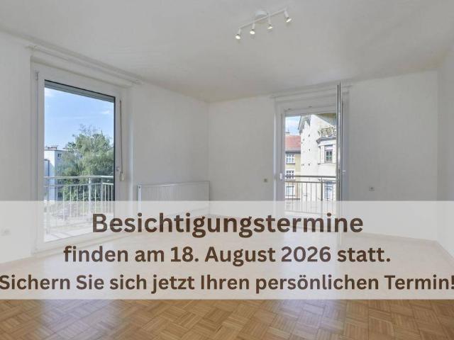 Zentrale 2 Zimmer Wohnung mit Balkon! Besichtigungstermine finden am 18. August statt!