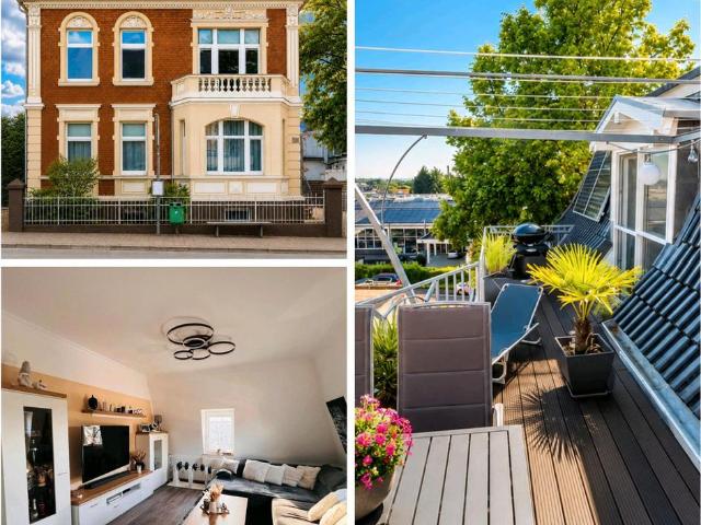 Zentrale 2 Zimmer Wohnung möbliert, Dachterrasse& 2 Stellplätzen