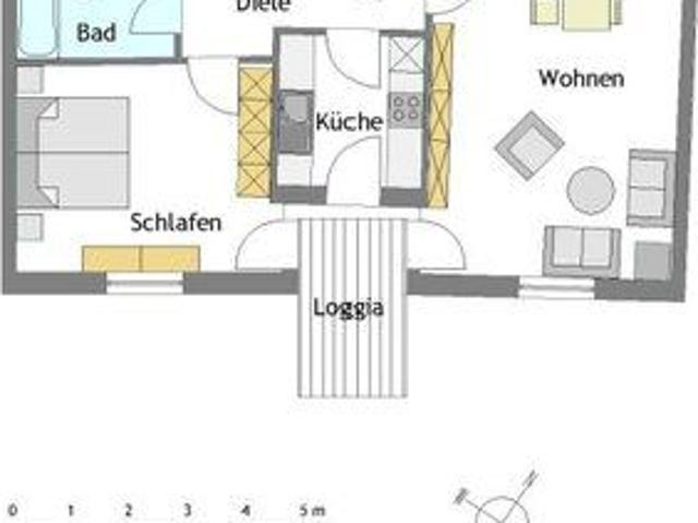 Zentrale 2 Zimmer Wohnung in Mülheim Stadtmitte