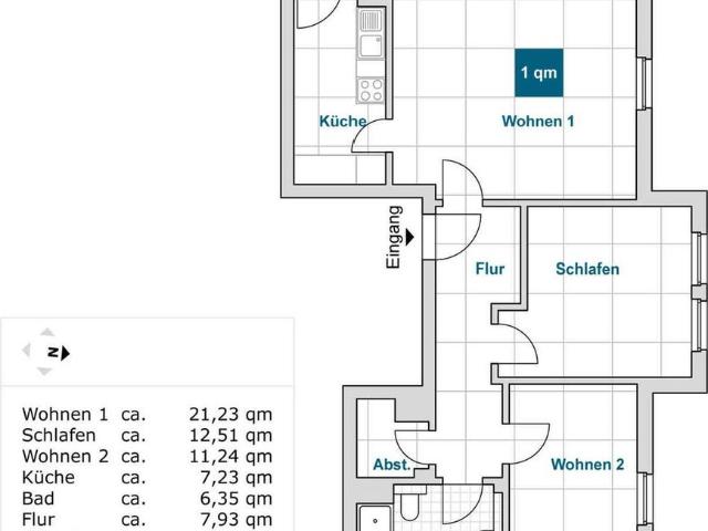 Zentrale 3 Zimmer Wohnung in Löbtau!