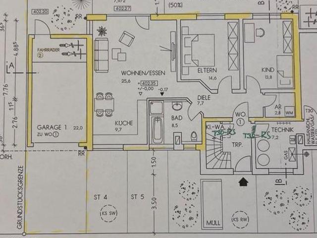 Zentrale 3,5 Zimmer Wohnung zu verkaufen FN