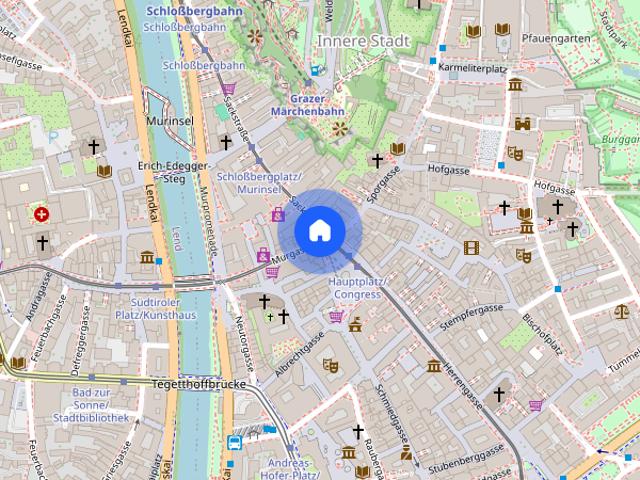 ZENTRALE und RUHIGE LAGE: 2 Zimmer Wohnung in der Sackstraße 14 Top 9