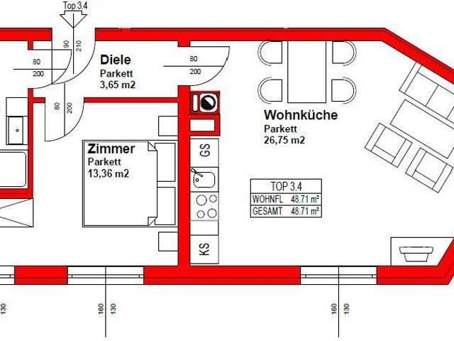 Zentrale Wohnung mit idealer Raumaufteilung nähe Bahnhof Meidling