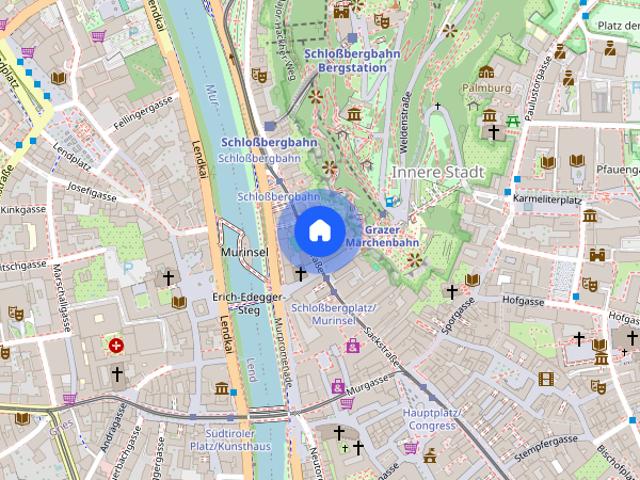 Zentrale INNENSTADTLAGE: Zwei Zimmer Dachgeschoß Wohnung im Zentrum Sackstraße 24 Top 17