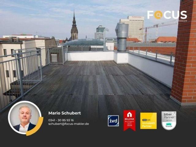 Zentrum repräsentative, ruhige & großzügige Dachgeschoßwohnung mit imposanter Dachterrasse