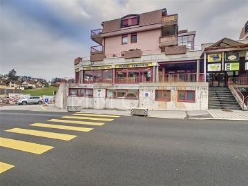 Zentrum von Châtel St Denis Geschäft mit Schaufenstern