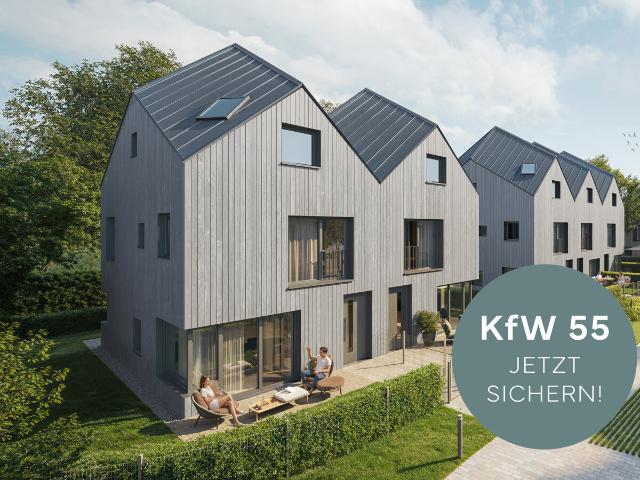 Zentrumnah und trotzdem grün: Doppelhaus in autofreiem Quartier