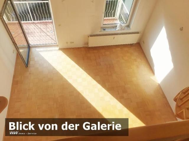 Zentrumsnah und Schick! 4 Raum Maisonette, mit Tageslichtbad, Südbalkon und Galerie