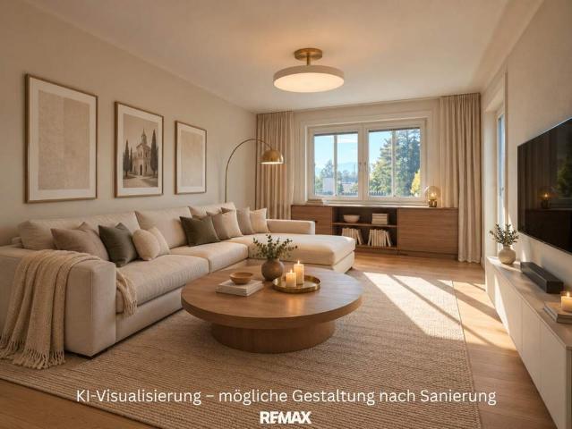 Zentrumsnahe 2 Zimmer Eigentumswohnung mit Balkon und Gestaltungspotenzial