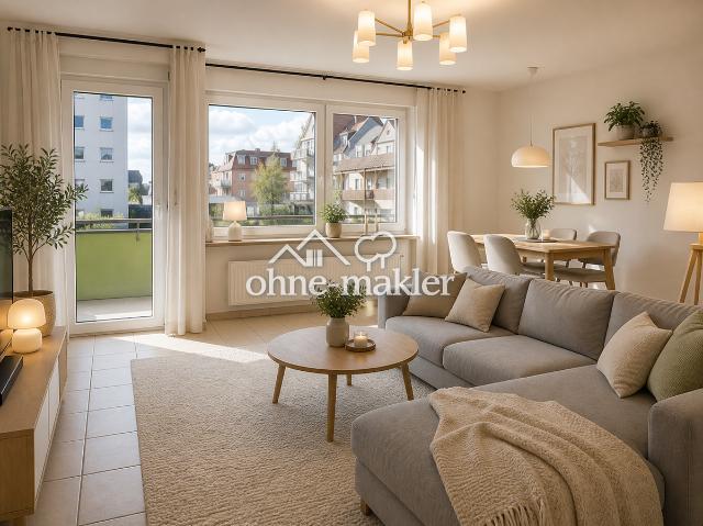 Zentrumsnahe Eigentumswohnung mit Balkon und eigenem Stellplatz