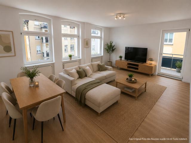 Zentrumsnahe, ruhige 2,5 Zimmer Wohnung mit Balkon in Brühlervorstadt