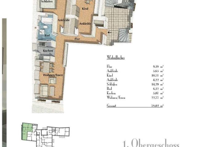 Zentrumsnahes Wohnen in einem ehem. Brauereigebäude/Parkett