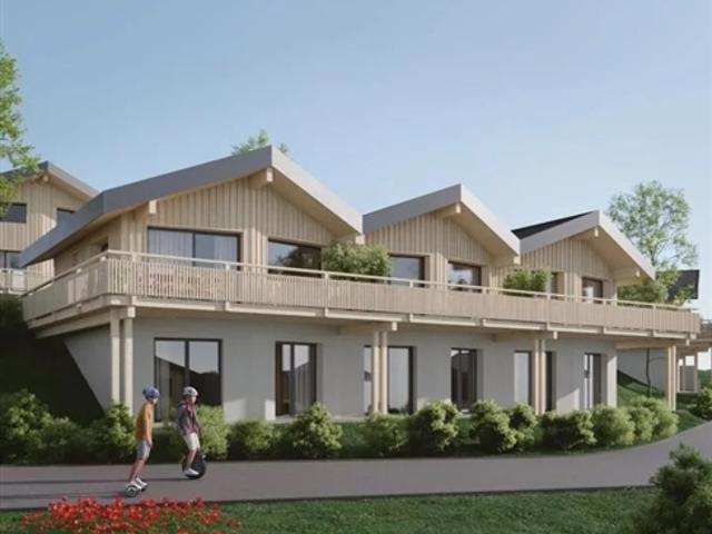Zeitgenössische Chalets in der Siedlung Mollens – Les Martelles