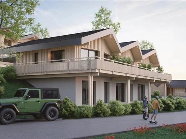 Zeitgenössische Chalets in der Siedlung Mollens – Les Martelles
