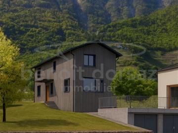 Moderne Holzvilla zum Bauen