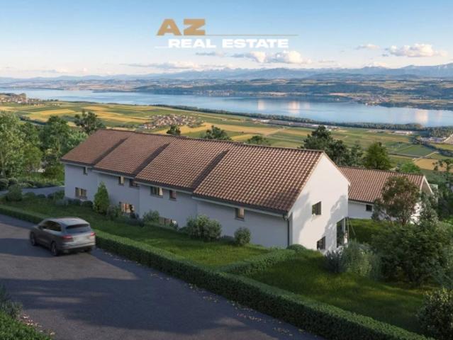 Zeitgenössische Villa mit Seeblick in Villars Burquin