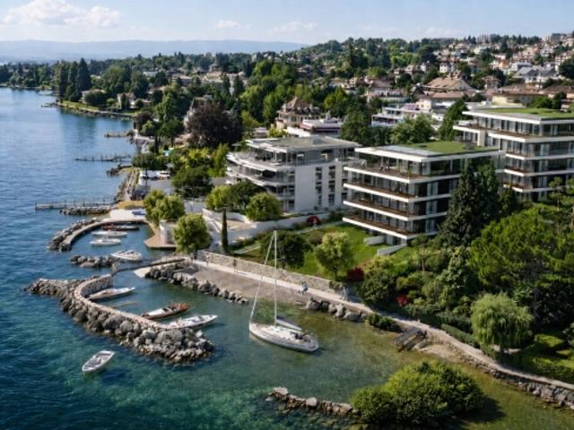 Zeitgenössisches Penthouse mit großer Terrasse, nur einen Moment vom See entfernt
