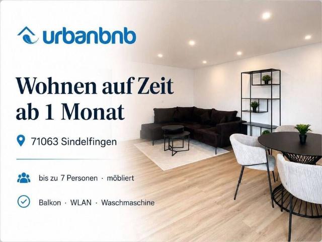Zeitwohnen in Sindelfingen großzügige 4 Zimmerwohnung mit Balkon