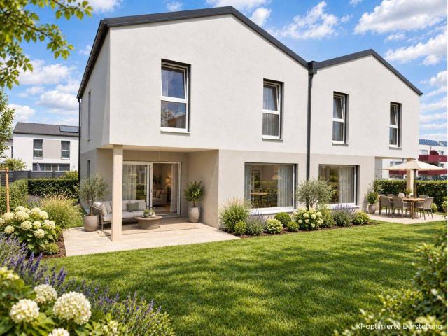 Ziegelmassive Doppelhaushälfte | 4 Zimmer | 298 m² Eigengrund, Terrasse & 2 Parkplätzen | PV Anlage & Luftwärmepumpe