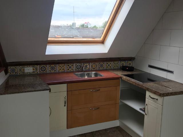 Zolderetage met keuken