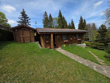 Zwei Chalets auf einem großen, sonnigen Grundstück