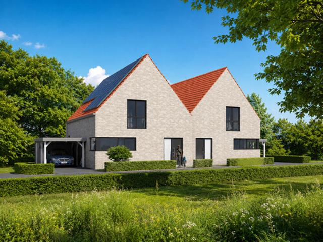 Zwei exklusive Neubau Doppelhaushälften mit familienfreundlichem Wohnkonzept & Privatteich
