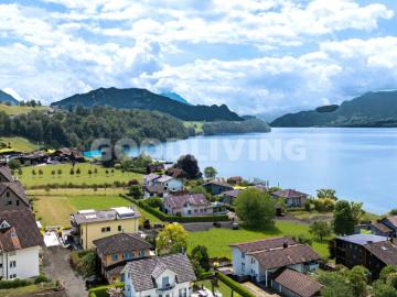 Zwei Gartenwohnungen an exklusiver Lage in Greppen Wohnen, Arbeiten und Leben am See
