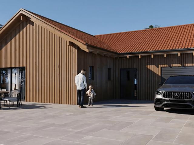 Zwei Welten, ein Haus: Repräsentativ wohnen & ruhig arbeiten – Der smarte Neubau