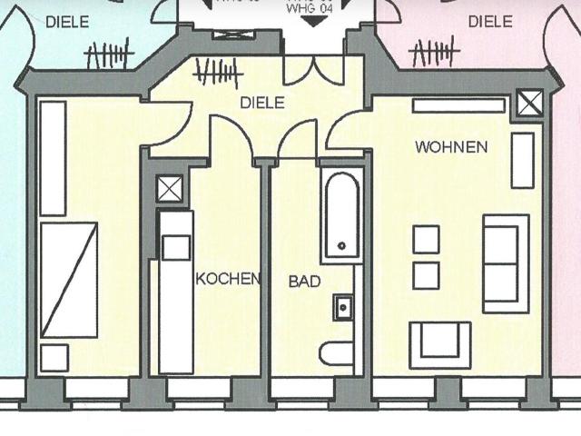 Zwei Zimmer Wohnung