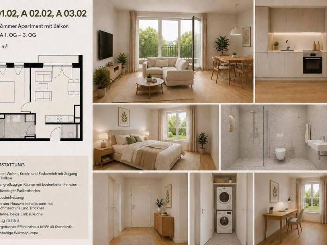 Zwei Zimmer Neubauwohnung mit Balkon Erstbezug in Berlin Pankow