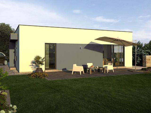 Zweizimmer Bungalow: Modern geplantes Wohnen auf einer Ebene