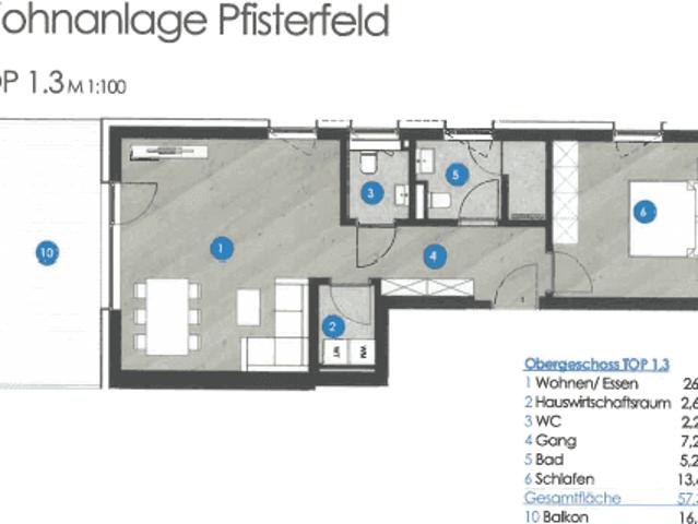 Zweizimmerwohnung Top 1.3 in Fügen WA Pfisterfeld