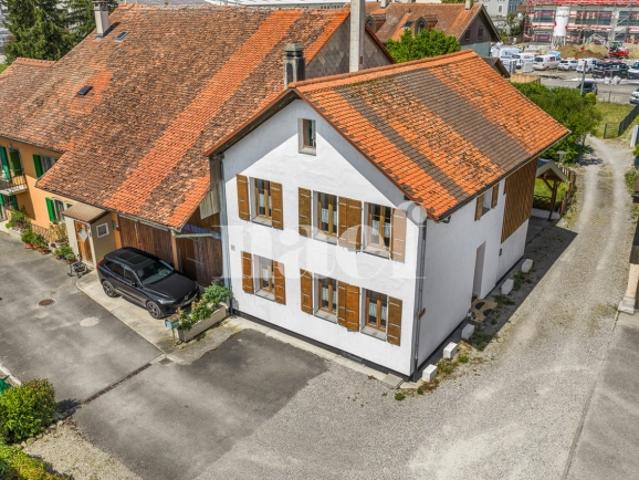 Zwillingshaus mit 4,5 Zimmern und Veranda und Garten zum Verkauf in Granges Marnand
