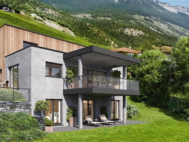ZU VERKAUFEN ARCHITEKTEN VILLA 5.5 ZIMMER IN MIEGE NOBELES LAND
