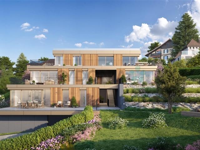 Zu verkaufen neues Projekt in Lutry – Außergewöhnliche 4,5 Zimmer Wohnung mit insgesamt 132 m² und Terrasse