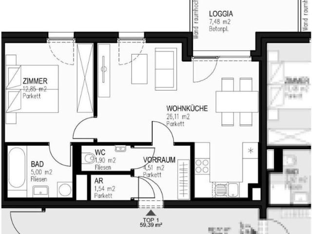 Zu Vermieten 2 Schlafzimmer Wohnung Wien AUT DS104185650