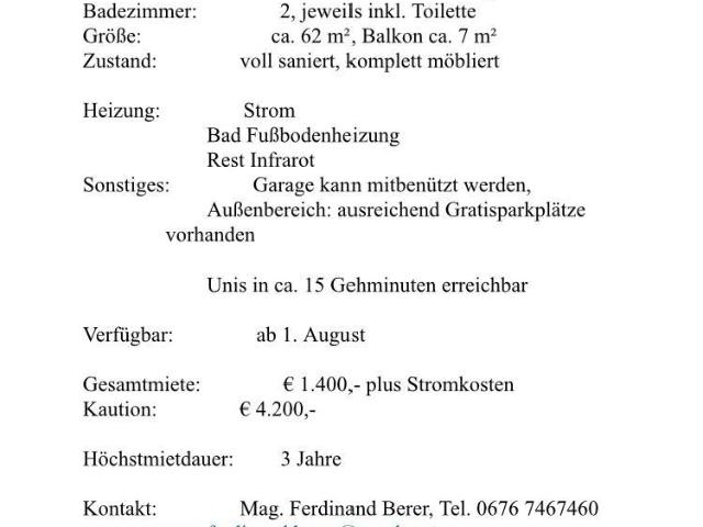 Zu Vermieten 2 Schlafzimmer Wohnung Salzburg AUT DLS102919133