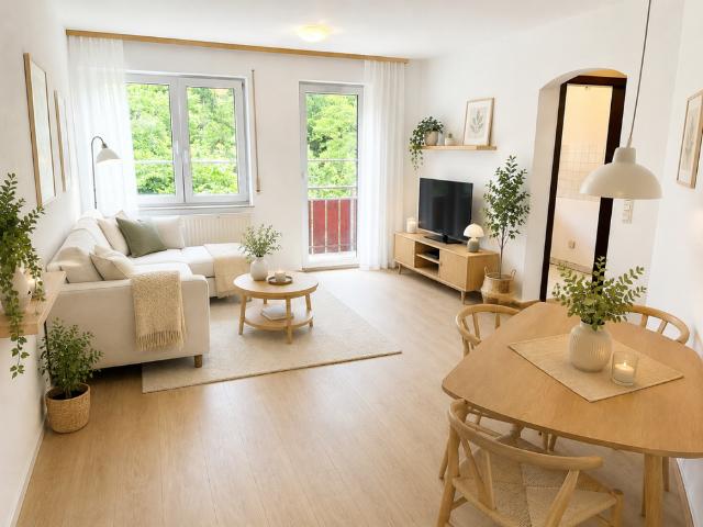 Zu vermieten: Gepflegte 2 Zimmer Wohnung mit Blick ins Grüne