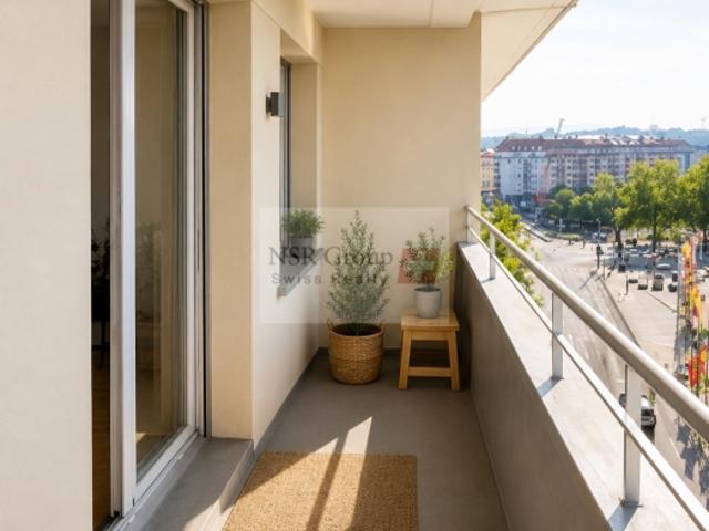 ZU MIETEN – 4,5 Zimmer Wohnung mit Balkon in Carouge