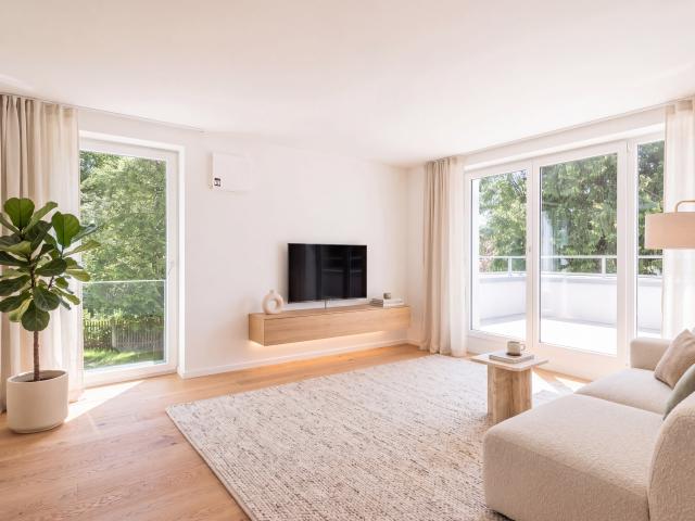 Zum Erstbezug: Moderne 3 Zimmer Wohnung mit Wohnküche und Balkon