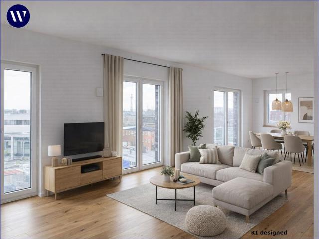 Zum Wohlfühlen! Viel Platz & Komfort & Einbauküche, neue Ausstattung! 3 Zimmer + Loggia, Gäste WC