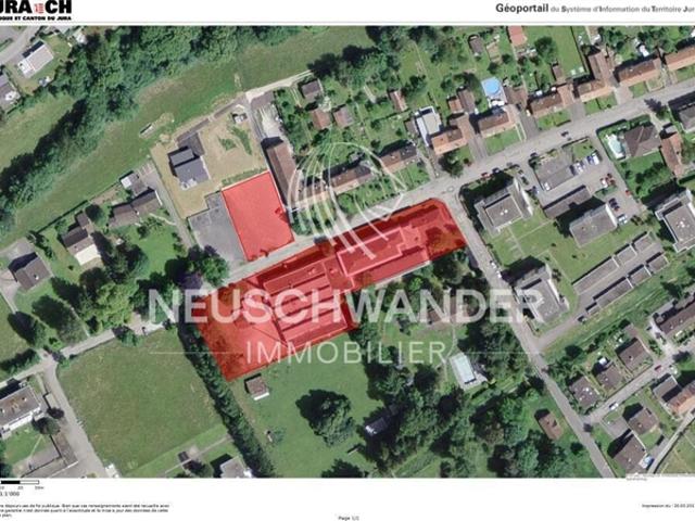 Zum Verkauf stehen große Räumlichkeiten von 4.211 m² in Porrentruy