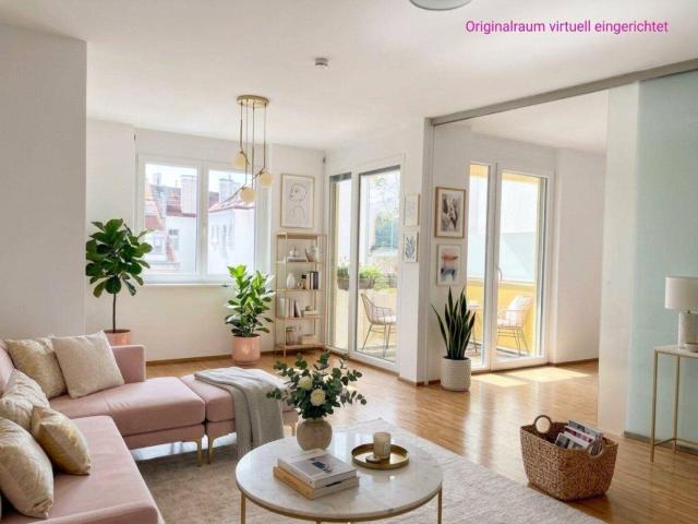 ZUM VERLIEBEN! ENTZÜCKENDE HOFSEITIGE 2 ZIMMER WOHNUNG IM 3. LIFTSTOCK MIT BALKON U3 NÄHE