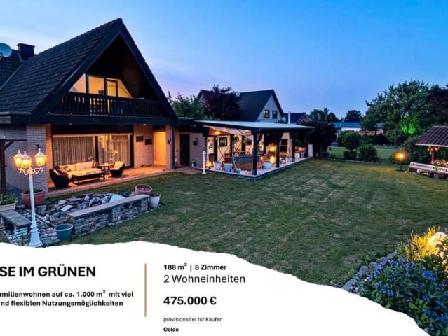 Zuhause im Grünen | 1.000 m² Grundstück | 2 Wohneinheiten