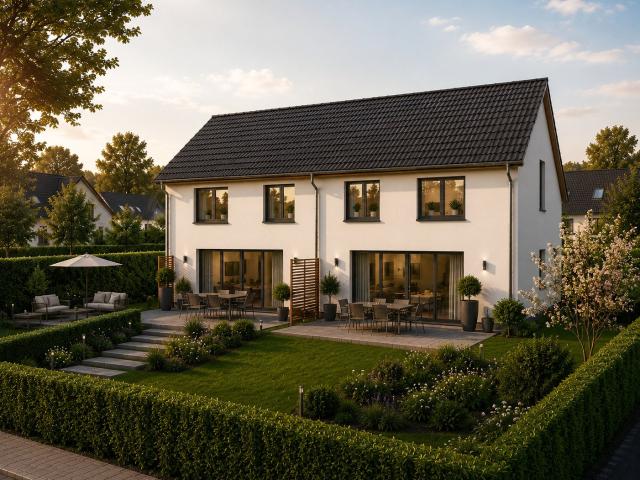 Zukunftssicher bauen und wohnen: Schlüsselfertiges KfW 40 Haus mit Photovoltaikanlage