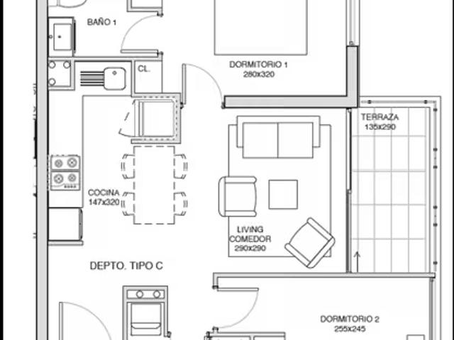 A9428 OFERTA Departamento Millaray La Florida 2D2B1E | 2 dormitorios por 3990.00 en La Florida