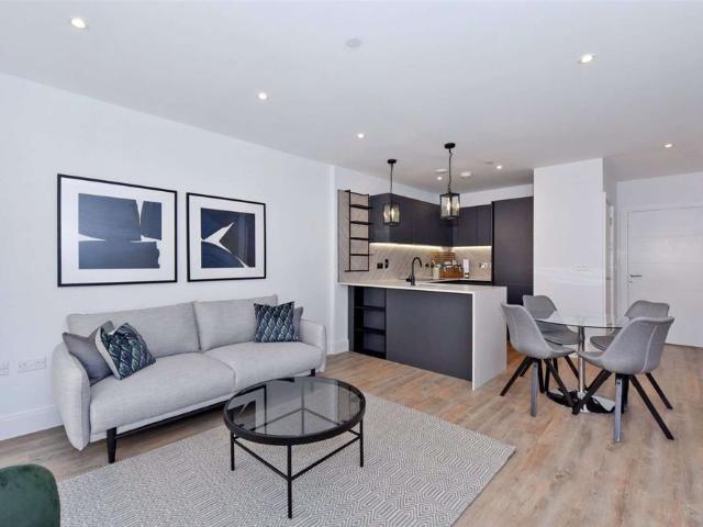 A modern and furnished two bedroom apartment with car parking for one car in the Horlicks Quarter by Berkeley Homes development in Slough