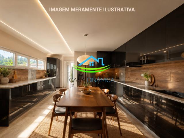 A moradia térrea com pormenores de luxo