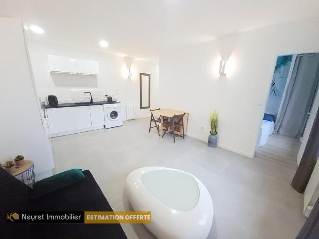 A ne pas rater, T2 meublé de 34,96 m2 avec 223 m2 de jardin