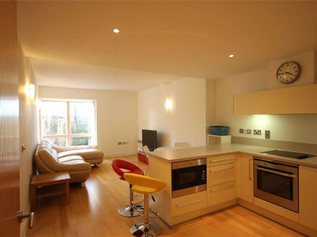 A one bedroom furnished apartment with parking